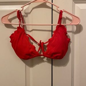 Womens S red Old Navy binki top